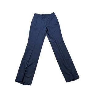 DSCP‎ Dress Pants men's 34XL Blue Pleated Trousers Slacks Uniform USA